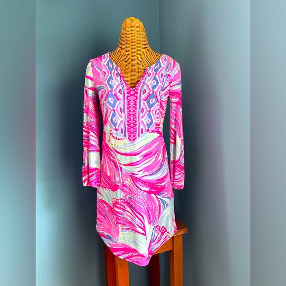 Lilly Pulitzer Dresses & Skirts - Lilly Pulitzer Gianna Tunic Dress in Oh My Guava Pink. Size XS. Rayon/Spandex.